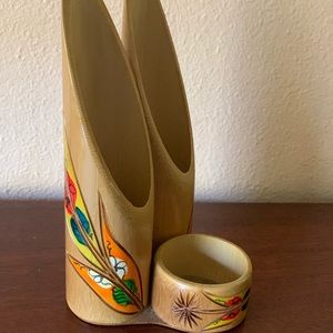 Jamaica Cay Artisan Wooden Desk Organizer